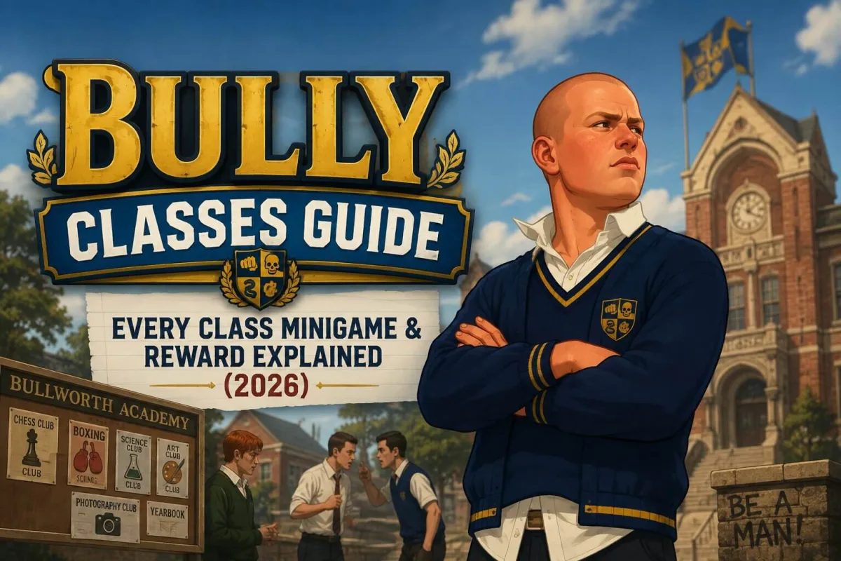 دليل حصص Bully — شرح كل لعبة مصغرة في الحصص والمكافآت (2026)