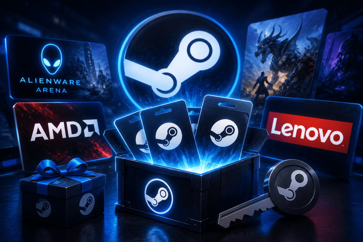 كيفية الحصول على مفاتيح Steam مجانية — Alienware Arena، AMD، Lenovo والمزيد (2026)